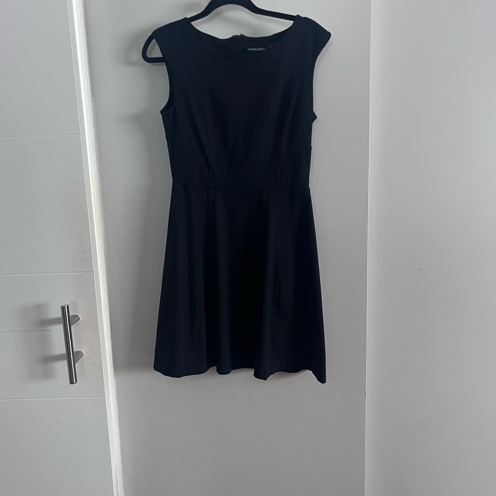 Cynthia Rowley Black Sleeveless V-Neck Mini Dress